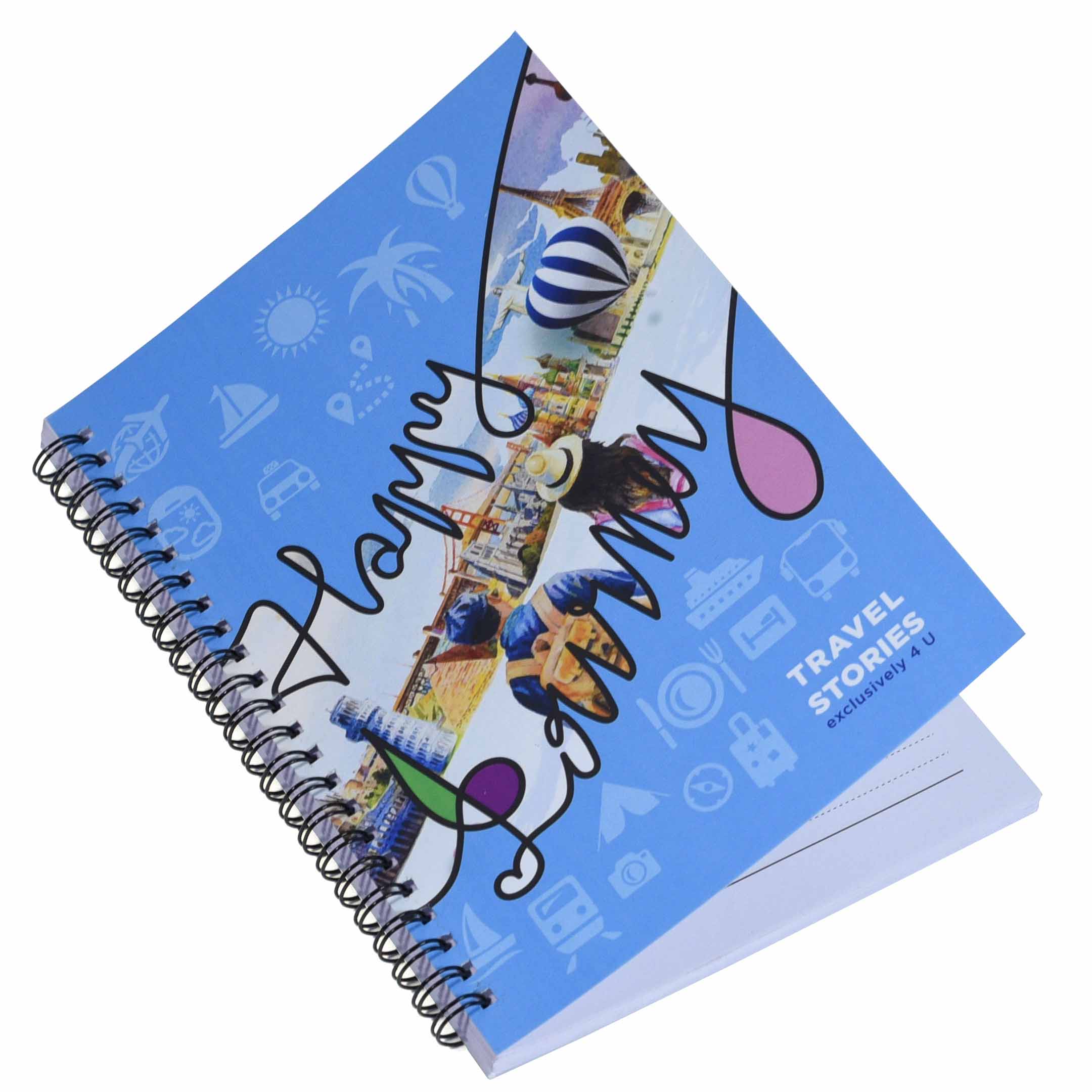 A5 Notebook - Happy Journey (Pack of 3)