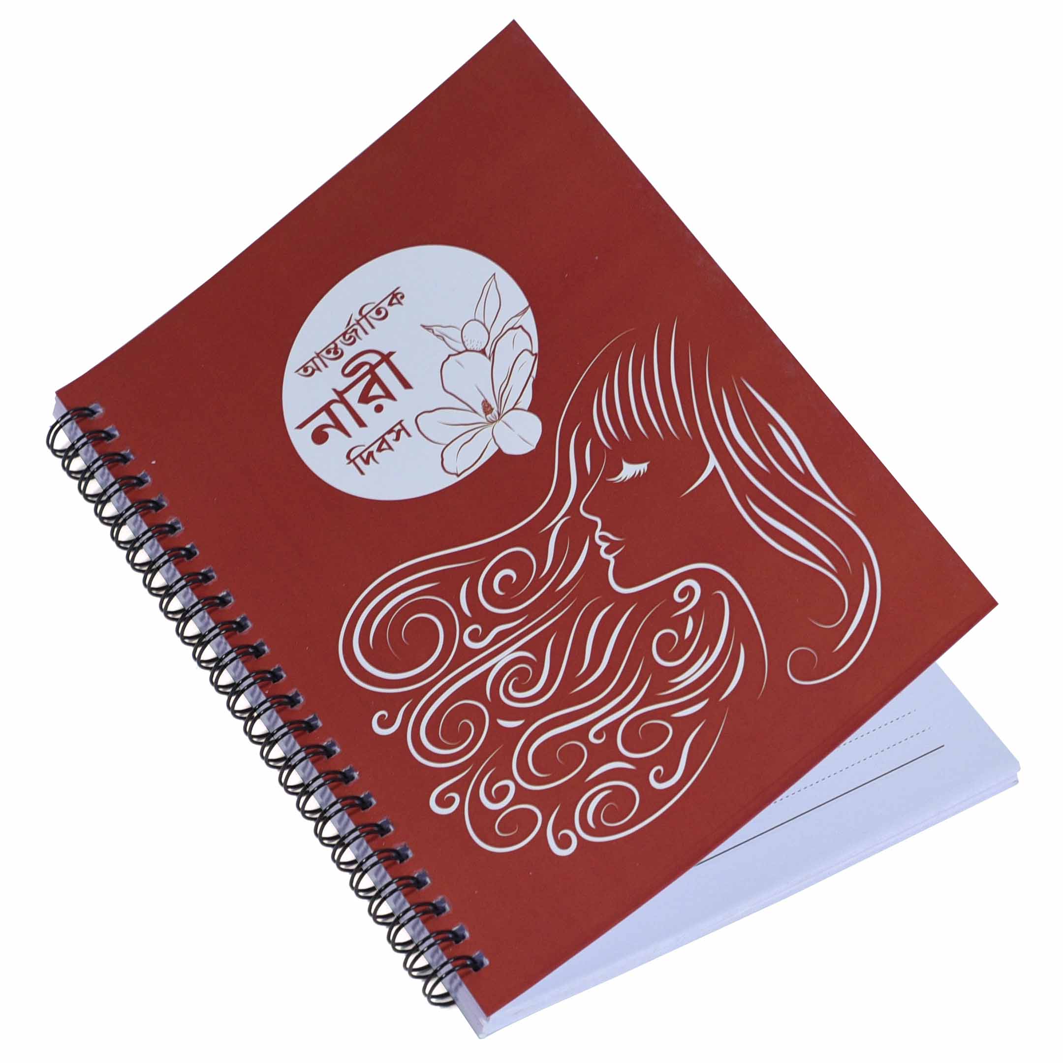 A5 Notebook - Nari Dibas Bengali Red (Pack of 3)